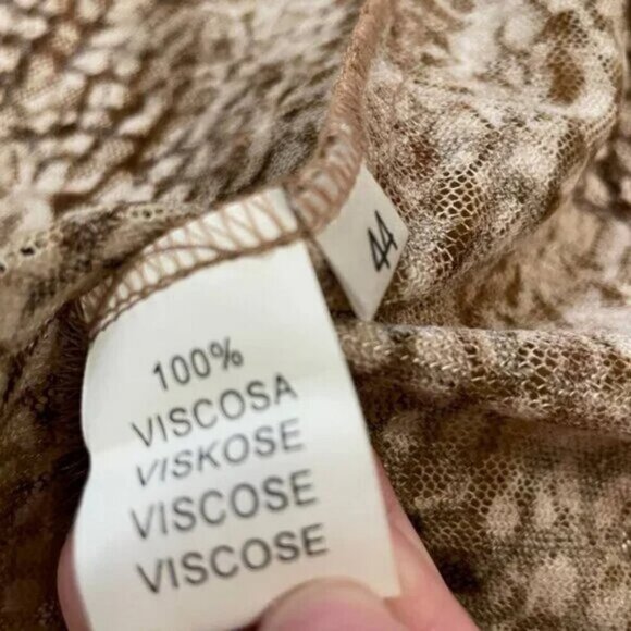 Vintage Made in Italy Snake Print Lace Kimono Cardigan - Picture 5 of 9